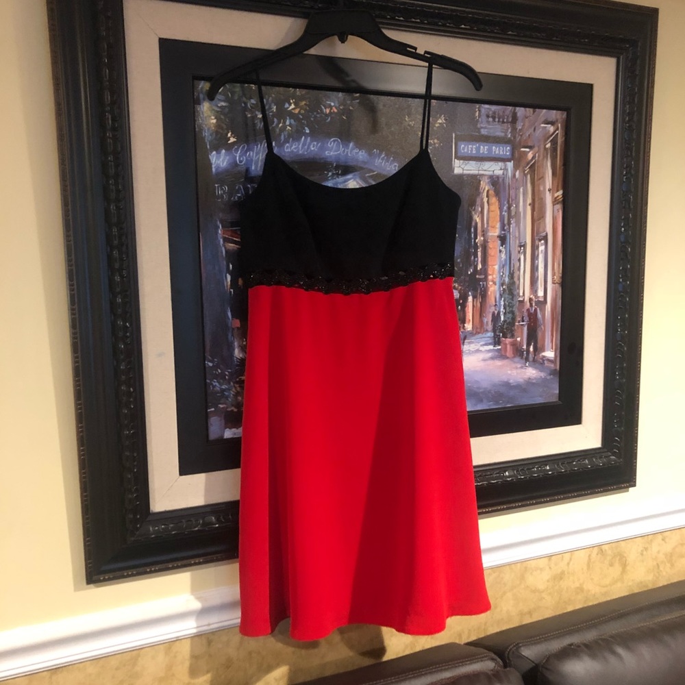 Stylish dress with beading peekaboo embellishment
